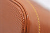 Authentic Louis Vuitton Epi Alma PM Hand Bag Brown M52148 LV 1432F