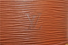 Authentic Louis Vuitton Epi Alma PM Hand Bag Brown M52148 LV 1432F