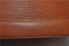 Authentic Louis Vuitton Epi Alma PM Hand Bag Brown M52148 LV 1432F