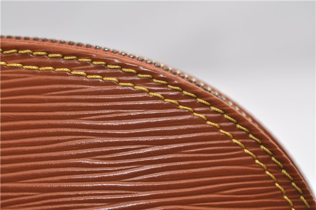 Authentic Louis Vuitton Epi Alma PM Hand Bag Brown M52148 LV 1432F
