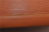 Authentic Louis Vuitton Epi Alma PM Hand Bag Brown M52148 LV 1432F