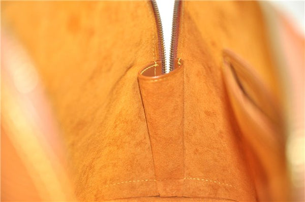 Authentic Louis Vuitton Epi Alma PM Hand Bag Brown M52148 LV 1432F