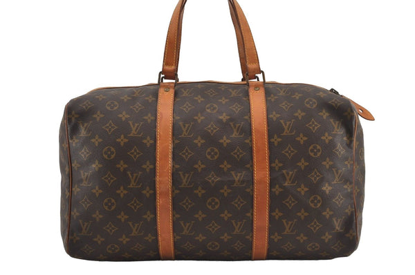 Authentic Louis Vuitton Monogram Sac Souple 45 Hand Boston Bag Old Model 1433I