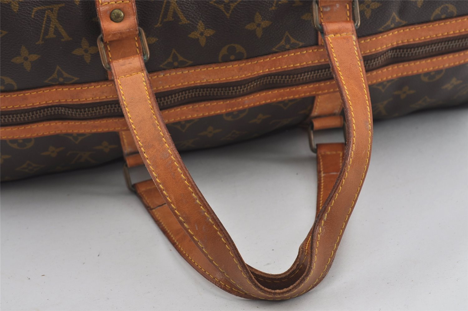 Authentic Louis Vuitton Monogram Sac Souple 45 Hand Boston Bag Old Model 1433I