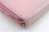 Authentic GUCCI Trifold Long Wallet Purse Leather 347112 Pink 1434D