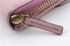 Authentic GUCCI Trifold Long Wallet Purse Leather 347112 Pink 1434D