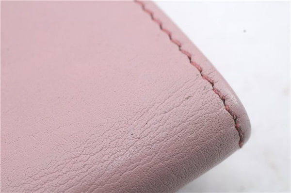 Authentic GUCCI Trifold Long Wallet Purse Leather 347112 Pink 1434D