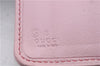 Authentic GUCCI Trifold Long Wallet Purse Leather 347112 Pink 1434D