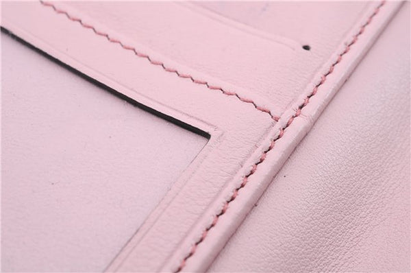 Authentic GUCCI Trifold Long Wallet Purse Leather 347112 Pink 1434D