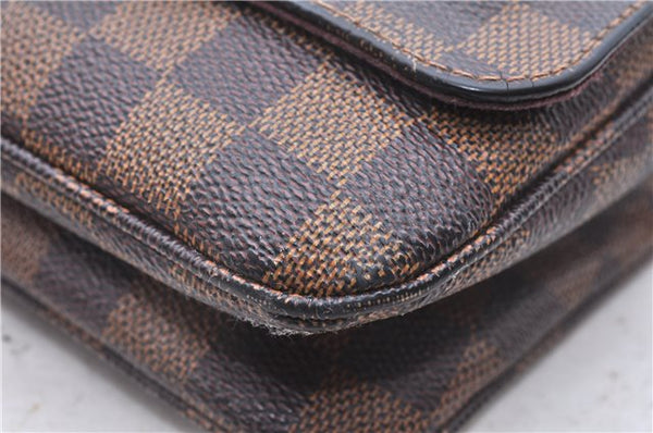 Authentic Louis Vuitton Damier Hoxton PM Shoulder Cross Body Bag N41257 LV 1434E