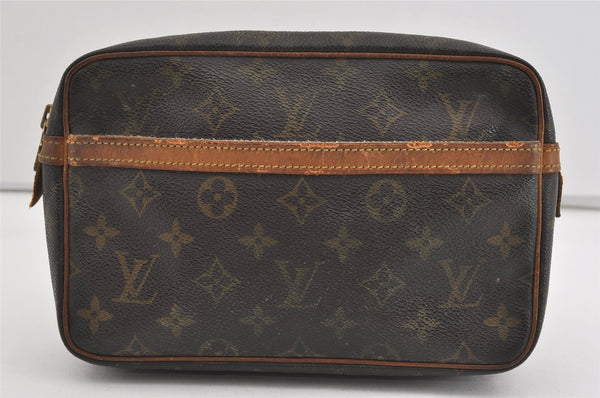Authentic Louis Vuitton Monogram Compiegne 23 Clutch Hand Bag M51847 LV 1434I