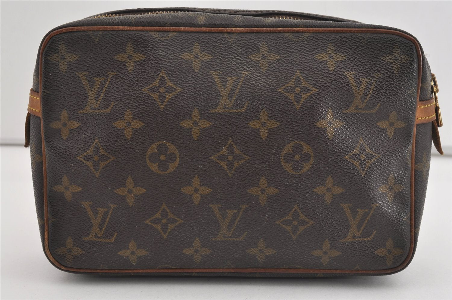 Authentic Louis Vuitton Monogram Compiegne 23 Clutch Hand Bag M51847 LV 1434I