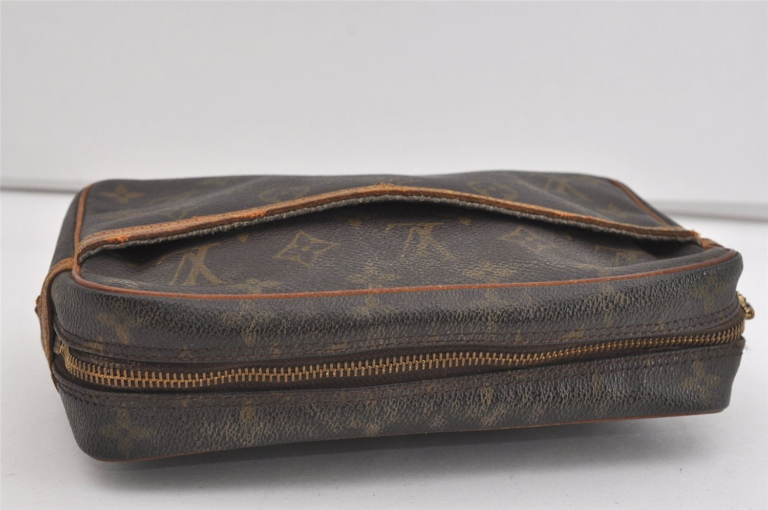 Authentic Louis Vuitton Monogram Compiegne 23 Clutch Hand Bag M51847 LV 1434I