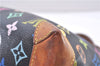 Authentic Louis Vuitton Monogram Multicolor Audra Hand Bag Black M40048 LV 1435E