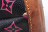 Authentic Louis Vuitton Monogram Multicolor Audra Hand Bag Black M40048 LV 1435E