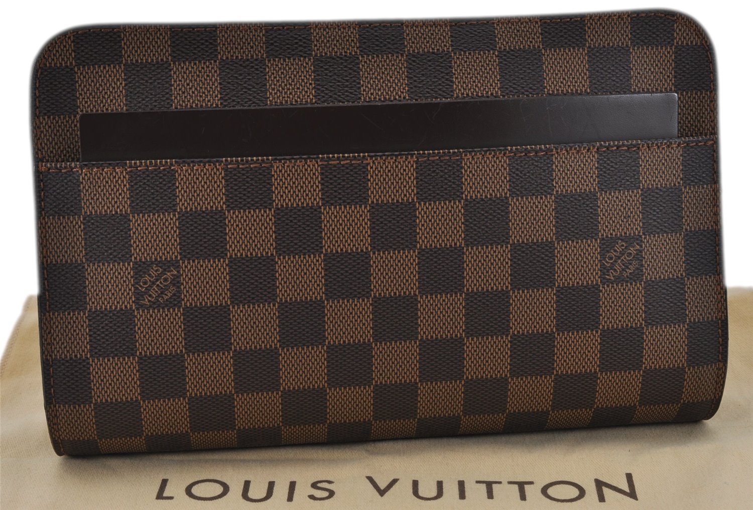 Authentic Louis Vuitton Damier Saint Louis Clutch Hand Bag Purse N51993 LV 1435F