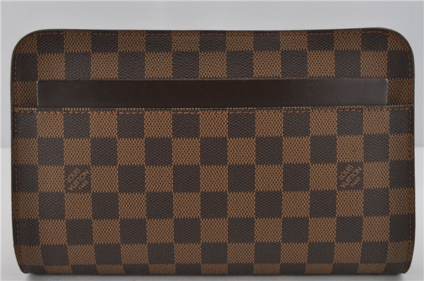 Authentic Louis Vuitton Damier Saint Louis Clutch Hand Bag Purse N51993 LV 1435F