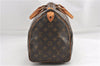 Authentic Louis Vuitton Monogram Speedy 35 Hand Boston Bag M41524 LV 1435G