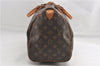 Authentic Louis Vuitton Monogram Speedy 35 Hand Boston Bag M41524 LV 1435G