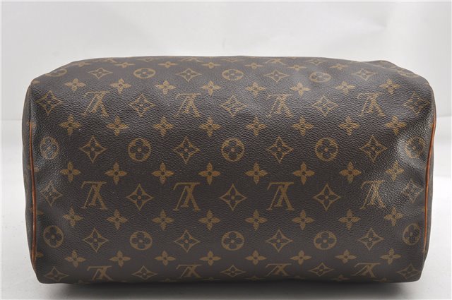 Authentic Louis Vuitton Monogram Speedy 35 Hand Boston Bag M41524 LV 1435G