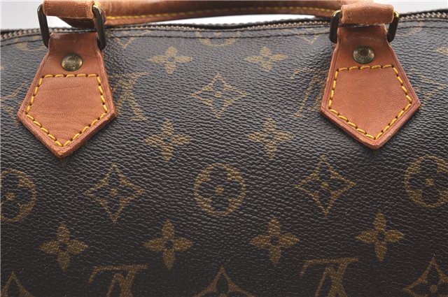 Authentic Louis Vuitton Monogram Speedy 35 Hand Boston Bag M41524 LV 1435G