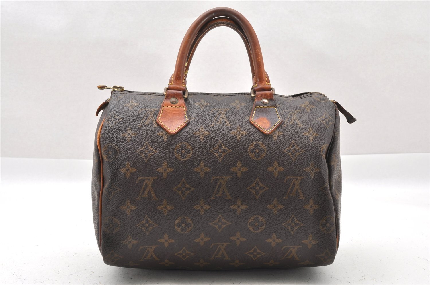 Authentic Louis Vuitton Monogram Speedy 25 Boston Hand Bag M41528 LV 1435I