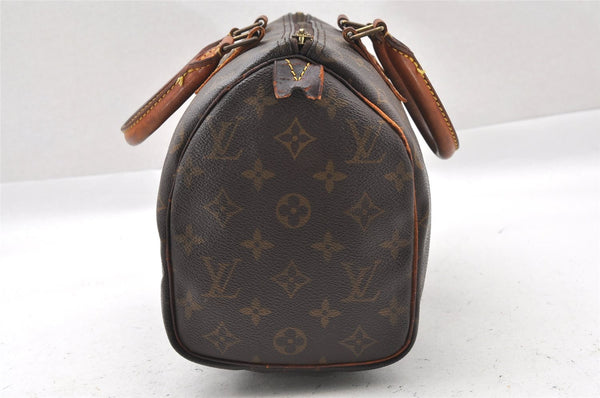 Authentic Louis Vuitton Monogram Speedy 25 Boston Hand Bag M41528 LV 1435I