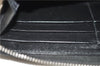 Authentic GUCCI Impreme Long Wallet Purse GG PVC 307982 Black 1436D