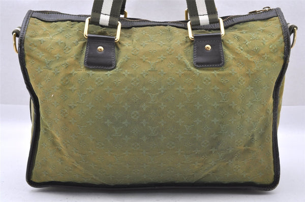 Auth Louis Vuitton Monogram Mini Sac Marie Kate 48h Hand Bag M42342 Green 1436I
