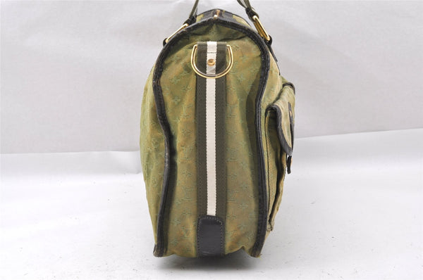 Auth Louis Vuitton Monogram Mini Sac Marie Kate 48h Hand Bag M42342 Green 1436I