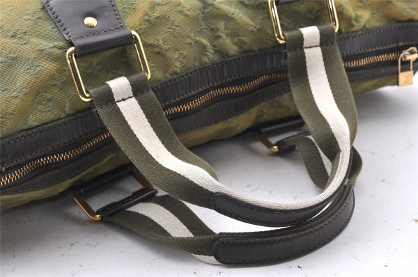 Auth Louis Vuitton Monogram Mini Sac Marie Kate 48h Hand Bag M42342 Green 1436I