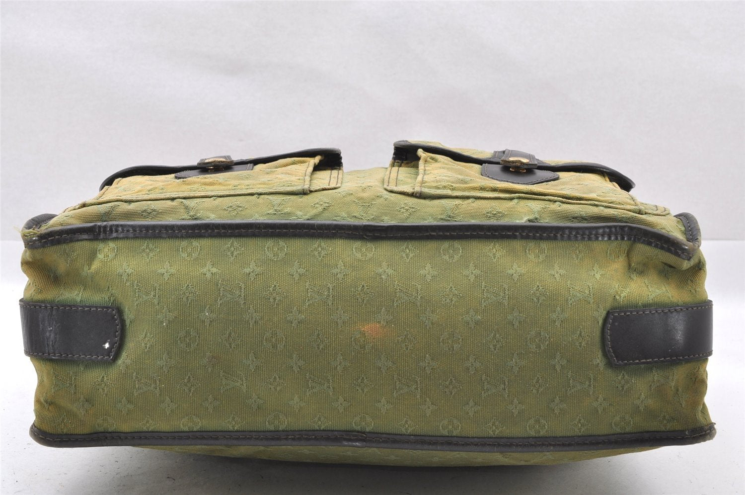 Auth Louis Vuitton Monogram Mini Sac Marie Kate 48h Hand Bag M42342 Green 1436I