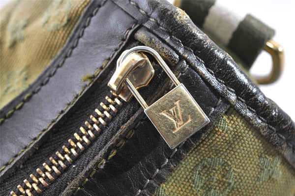 Auth Louis Vuitton Monogram Mini Sac Marie Kate 48h Hand Bag M42342 Green 1436I