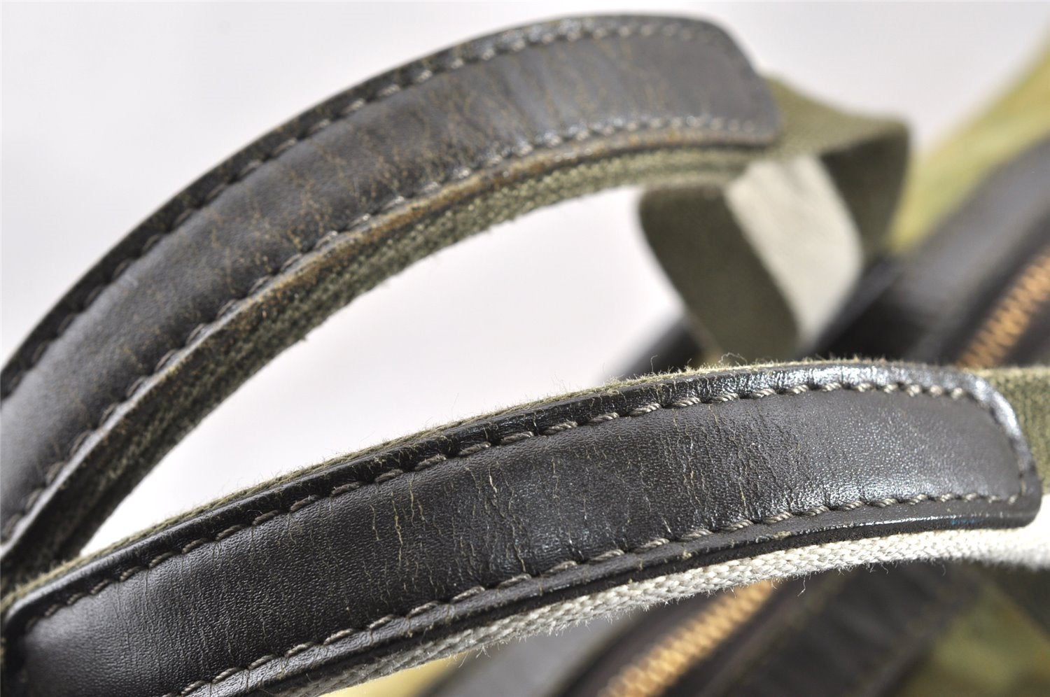 Auth Louis Vuitton Monogram Mini Sac Marie Kate 48h Hand Bag M42342 Green 1436I