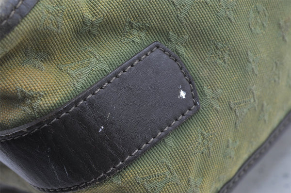 Auth Louis Vuitton Monogram Mini Sac Marie Kate 48h Hand Bag M42342 Green 1436I