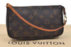 Authentic Louis Vuitton Monogram Pochette Accessoires Pouch M51980 LV 1437E