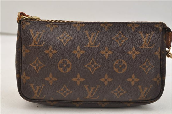 Authentic Louis Vuitton Monogram Pochette Accessoires Pouch M51980 LV 1437E