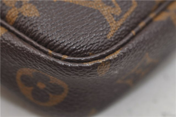 Authentic Louis Vuitton Monogram Pochette Accessoires Pouch M51980 LV 1437E