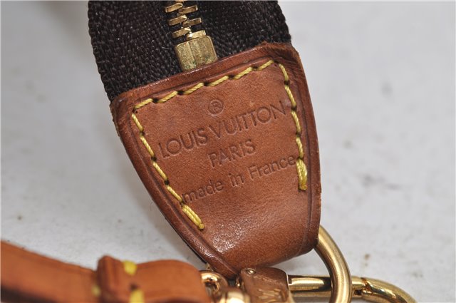 Authentic Louis Vuitton Monogram Pochette Accessoires Pouch M51980 LV 1437E