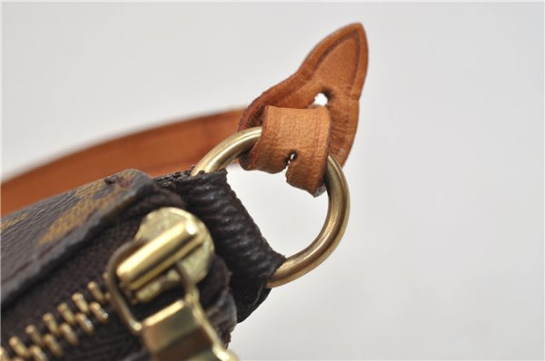 Authentic Louis Vuitton Monogram Pochette Accessoires Pouch M51980 LV 1437E