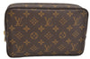 Auth Louis Vuitton Monogram Trousse Toilette 23 Clutch Hand Bag M47524 LV 1440I