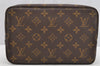 Auth Louis Vuitton Monogram Trousse Toilette 23 Clutch Hand Bag M47524 LV 1440I