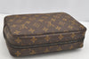 Auth Louis Vuitton Monogram Trousse Toilette 23 Clutch Hand Bag M47524 LV 1440I