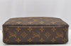 Auth Louis Vuitton Monogram Trousse Toilette 23 Clutch Hand Bag M47524 LV 1440I