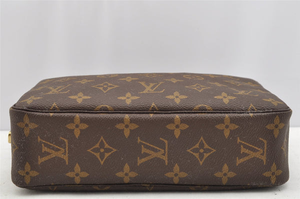 Auth Louis Vuitton Monogram Trousse Toilette 23 Clutch Hand Bag M47524 LV 1440I