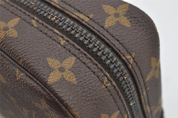 Auth Louis Vuitton Monogram Trousse Toilette 23 Clutch Hand Bag M47524 LV 1440I