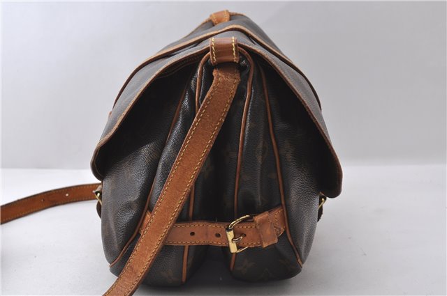Auth Louis Vuitton Monogram Saumur 30 Shoulder Cross Body Bag M42256 LV 1441D