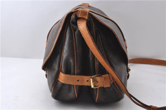 Auth Louis Vuitton Monogram Saumur 30 Shoulder Cross Body Bag M42256 LV 1441D