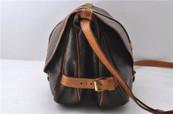 Auth Louis Vuitton Monogram Saumur 30 Shoulder Cross Body Bag M42256 LV 1441D