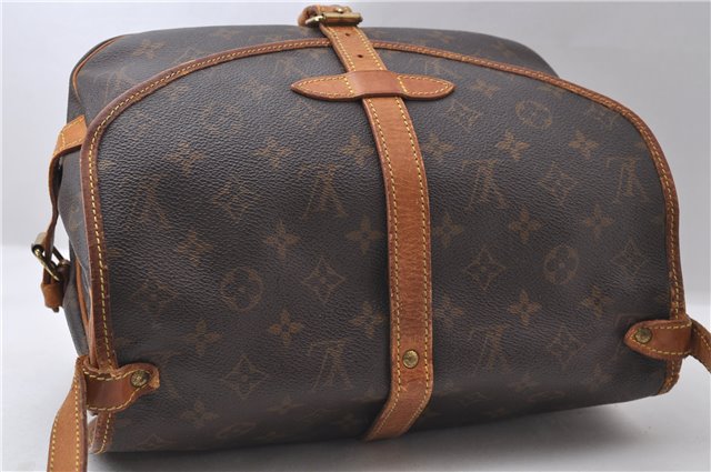 Auth Louis Vuitton Monogram Saumur 30 Shoulder Cross Body Bag M42256 LV 1441D